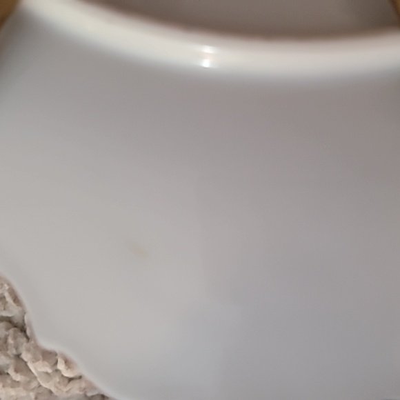 Vintage Floral painted plate porcelain w/ already attached hardware for hanging - Picture 11 of 12